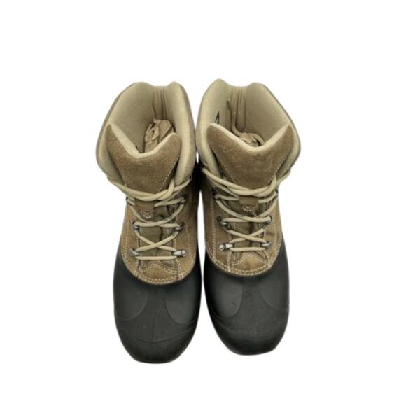Sorel Men\'s Brown Black Cold Mountain Winter Suede Rubber Boots Shoes Size 9 main image 12